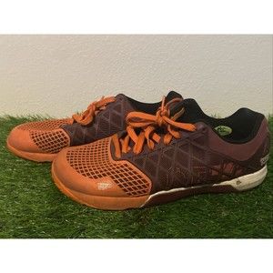 Reebok Shoes Womens 8 Crossfit CF74 Athletic Sneakers M40528 Orange Wine Color